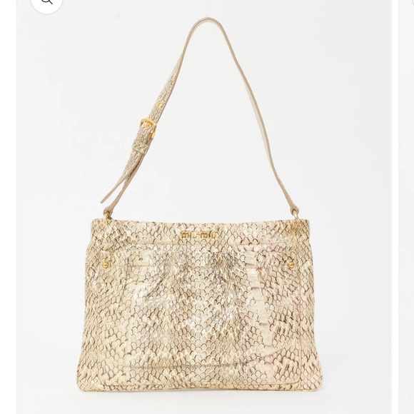 Miu Miu Handbags - Vintage Miu Miu Python shoulder bag